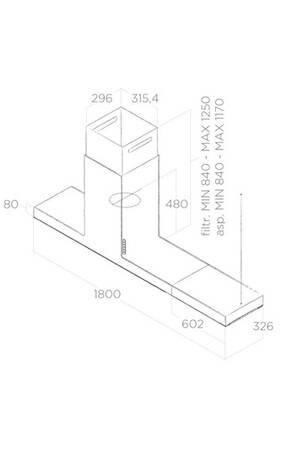 Hotte îlot Elica HAIKU ISLAND WH/A/120 PRF0146290 – Image 3