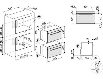 Micro-ondes combiné Smeg sf4400mcx1 – Image 3