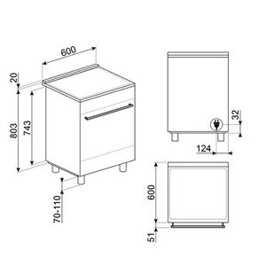 Cuisinière induction Smeg C6IPWHM2 – Image 8