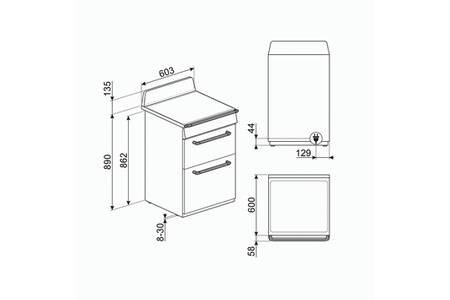 Cuisinière induction Smeg TR62IBL2 – Image 4