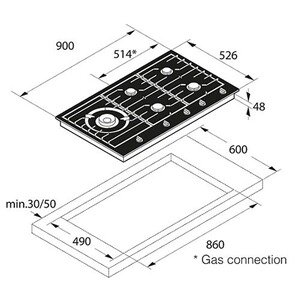 Plaque gaz Asko HG1986AB - Noir graphite – Image 3