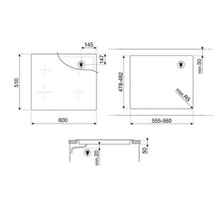 Plaque induction Smeg SIM3644MB – Image 8