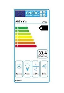 Hotte décorative murale Novy Flat'line 7600 - Hotte - hotte décorative - largeur : 89.8 cm - profondeur : 55.4 cm - extraction et recirculation (avec kit de recirculation – Image 3