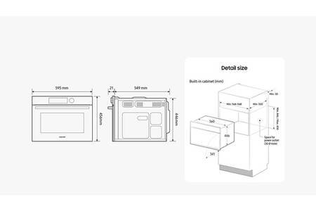 Micro-ondes combiné Samsung NQ5B6753CAK Grande capacité – Image 15