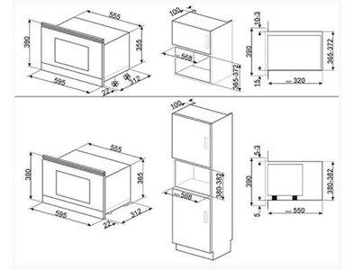 Micro-ondes + Gril Smeg MP322X1 – Image 2