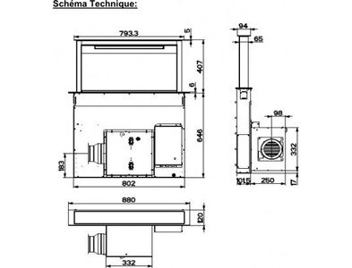 Hotte escamotable Roblin ELINA 900 VERRE NOIR – Image 4