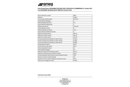 Hotte décorative murale Smeg KV394N – Image 8