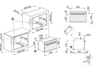 Micro-ondes combiné Smeg SO4602M1NR – Image 4