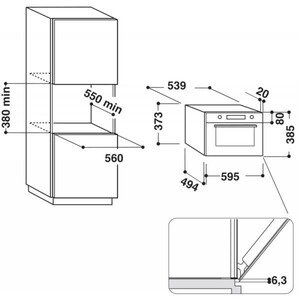 Micro-ondes combiné Whirlpool AMW730WH – Image 4