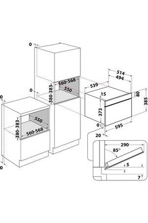 Micro-ondes combiné Whirlpool AMW730WH – Image 7