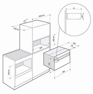 Micro-ondes combiné De Dietrich DKC4756B – Image 9
