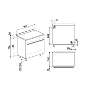 Piano de cuisson Smeg CO90GMAN2 ''Coloniale'' 90 cm – Image 6
