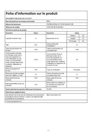 Lave-vaisselle pose libre Miele G 5540 SC SL INOX – Image 8