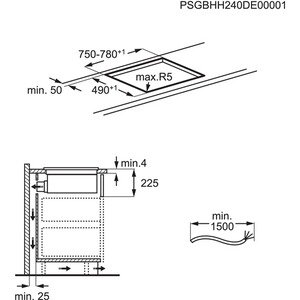 Plaque de cuisson avec hotte intégrée Electrolux KCC83443CZ SaphirMatt – Image 5