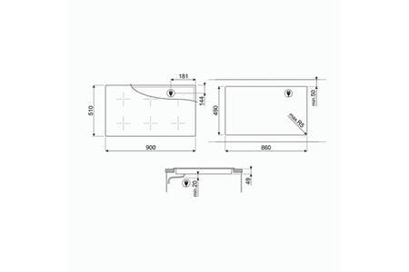 Plaque induction Smeg SIM3964D – Image 8