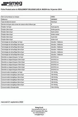 Plaque induction Smeg SIM3964D – Image 9
