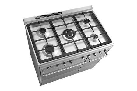 Piano de cuisson Smeg ESTHETIQUE CLASSICA 90cm MIXTE INOX - SCB92MX8 – Image 3