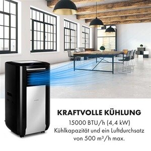 Climatiseur mobile KLARSTEIN Climatiseur mobile Max Breeze Smart mobile15000 BTU/h (4,4 kW) CEE A – Image 3