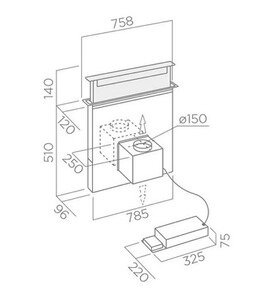 Hotte escamotable Elica PANDORA BL/F/90 PRF0120979 – Image 3